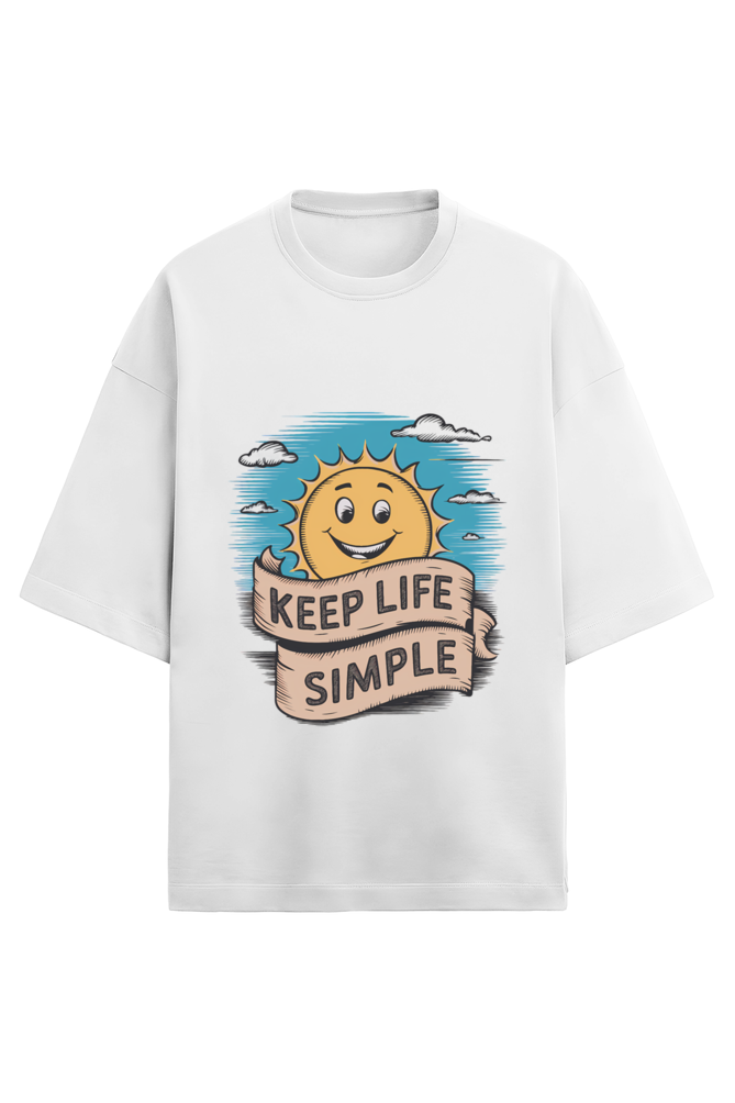 Keep Life Simple Terry Oversized T-Shirt [UNISEX]