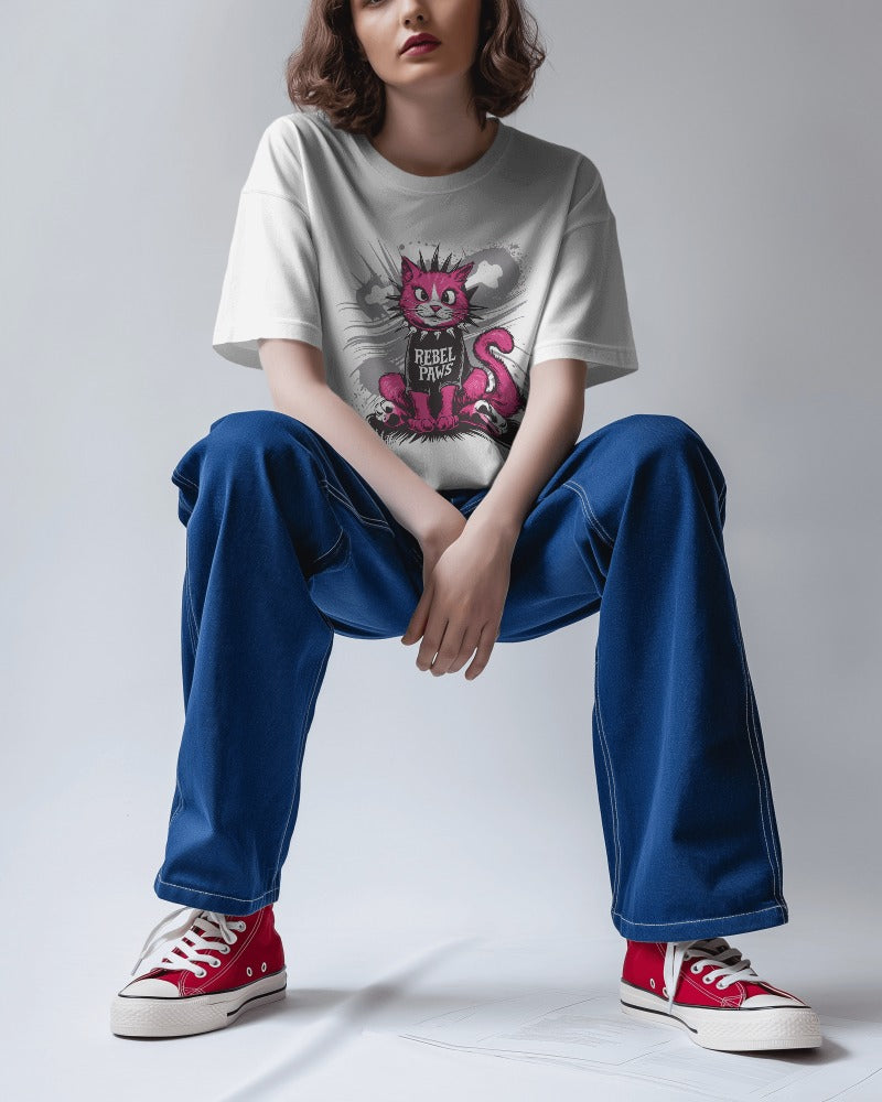 Rebel Paws Terry Oversized T-Shirt [UNISEX]